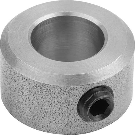 Shaft Collar DIN 705, Hex Grub Screw, Steel Bright ID=3 OD=7 H=5